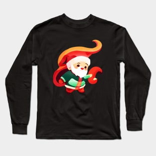 Christmas Baby Santa character Cartoon Chibi Long Sleeve T-Shirt